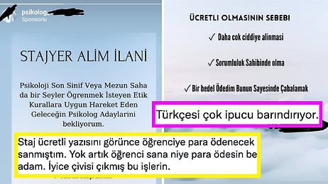 Korkunç Türkçesiyle Stajyer Öğrencilerden Para İsteyen Psikoloğun Reklamı Sinirlerinizi Zıplatacak