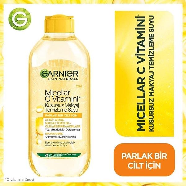 6. Garnier Micellar C Vitamini Kusursuz Makyaj Temizleme Suyu