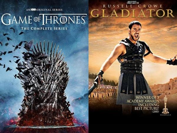 Aslan: Game Of Thrones/Taht Oyunları (2011-2019) IMDb: 9.2 - Gladiator/Gladyatör (2000) IMDb: 8.5