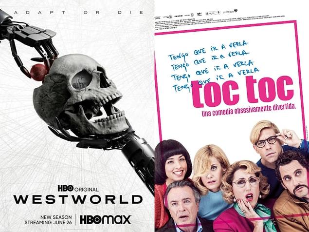 Jungfrau: WestWorld (2016-2022) IMDb: 8.5 - Toc Toc (2017) IMDb: 6.8