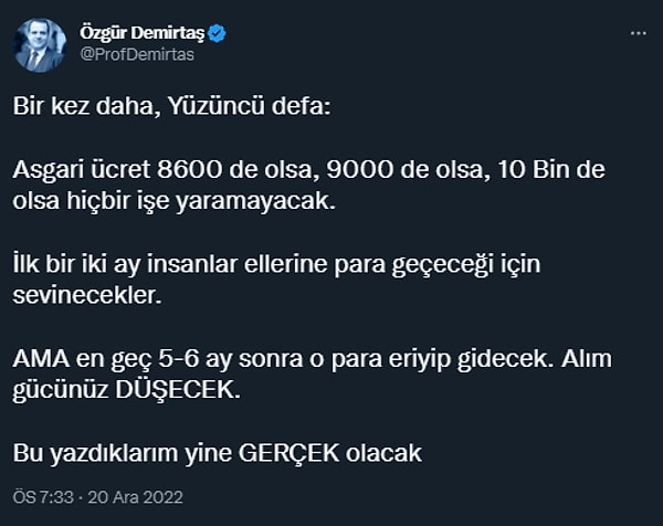 Demirtaş'tan yine içimizi açmayan ve hiç de olumlu olmayan ancak gerçekleri içeren ve gösteren hatta tokat gibi vuran bir asgari ücret analizi geldi!