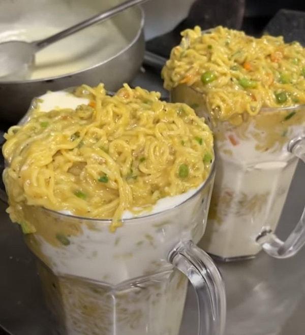 11. Milkshake'i noodle'la yapmışlar: