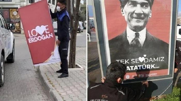 'Love Erdoğan' Pankartlarını Kaldıran Belediye Başkanına Soruşturma