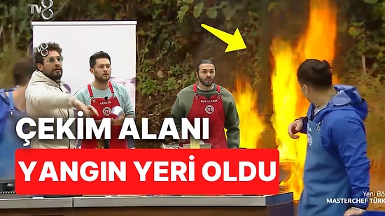 MasterChef'te Dokunulmazlık Oyununda Yangın Çıkınca Yarışmacı Kendini Eleme Potasında Buldu!