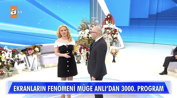 Canlı yayında 3000. programı ve doğum gününü kutlayan Müge Anlı'ya ATV'den 3000. programa özel ödül verildi. Ödülü veren Kim Milyoner Olmak İster'in yapımcısı Mehmet Çam'ın itirafı ve Müge Anlı'nın sözleri programa damga vurdu. Müge Anlı yıllar sonra Kim Milyoner Olmak İster gerçeğini açıkladı.