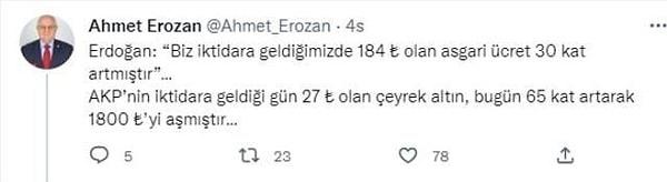 CHP Genel Başkan Yardımcısı Ahmet Akın Erozan;