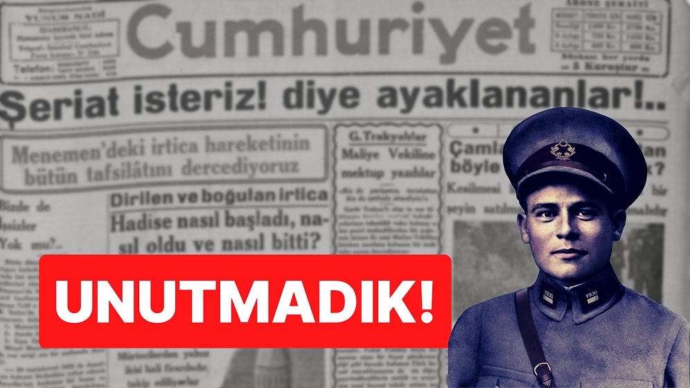 Kubilay ve İki Bekçimiz 92 Yıl Önce Bugün Gerici Bir Ayaklanmada Öldürüldü, Saatli Maarif Takvimi: 23 Aralık