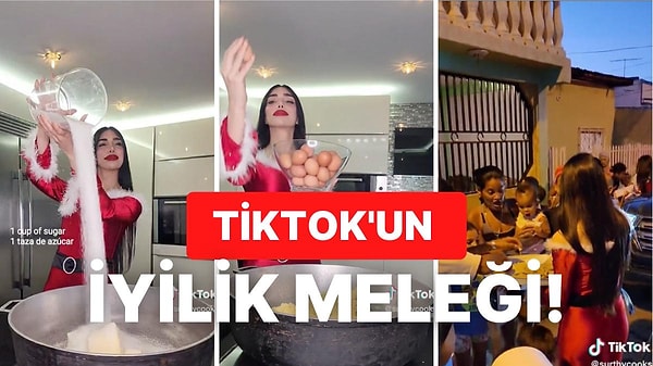 6- TikTok'ta bir hesap, yaptığı yemekleri yardıma muhtaç insanlarla paylaşıp gönüllerimizi fethetmeyi başardı.