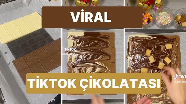 10-  Tiktok'ta görüntüsüyle iştahları kabartıp tatlı krizini arttıran bir çikolata yapma videosu viral oldu.