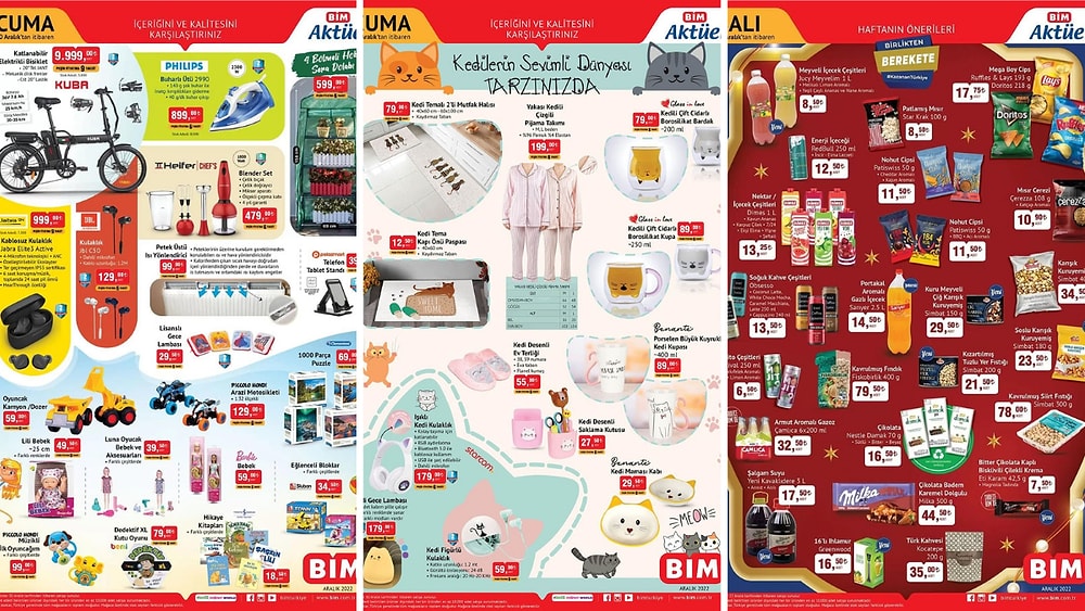 Bu Hafta 'Kedi' Konsepti Var! 27 - 30 Aralık 2022 BİM Aktüel İndirim Kataloğu