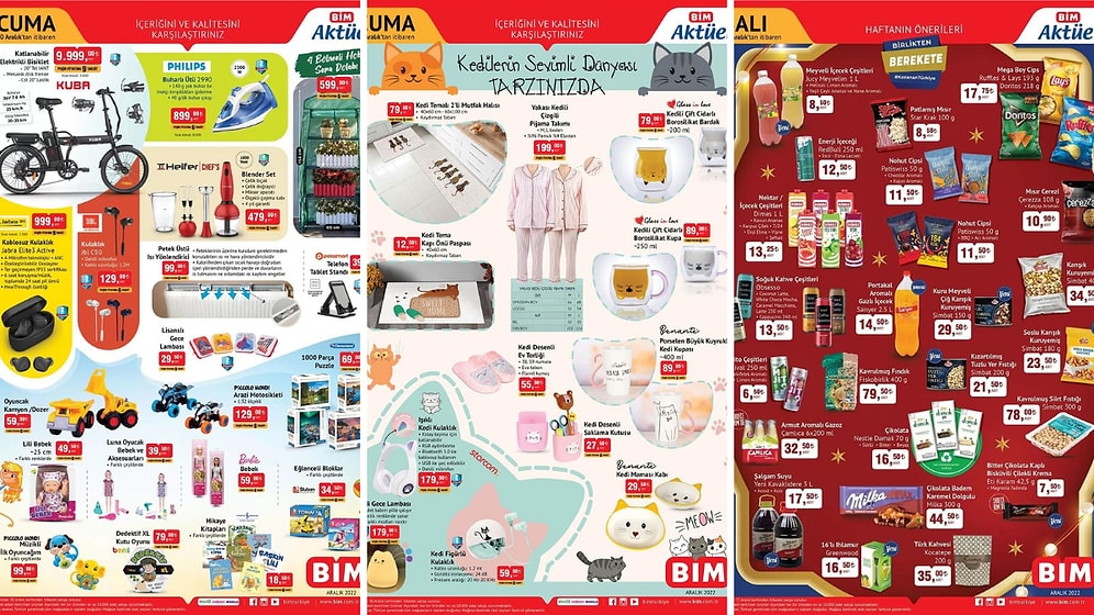 Bu Hafta 'Kedi' Konsepti Var! 27 - 30 Aralık 2022 BİM Aktüel İndirim Kataloğu