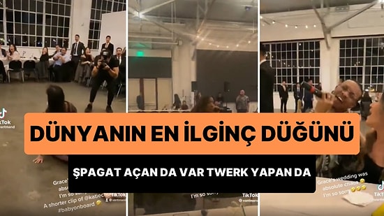 Dünyanın En İlginç Düğünü: Kimi Bebeği Kucağında Şpagat Açtı, Kimisi Twerk Yaptı