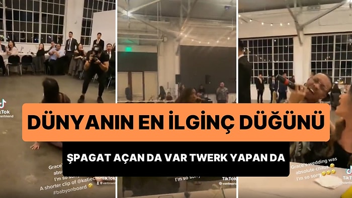 Dünyanın En İlginç Düğünü: Kimi Bebeği Kucağında Şpagat Açtı, Kimisi Twerk Yaptı