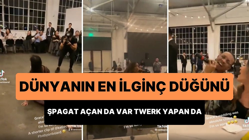 Dünyanın En İlginç Düğünü: Kimi Bebeği Kucağında Şpagat Açtı, Kimisi Twerk Yaptı