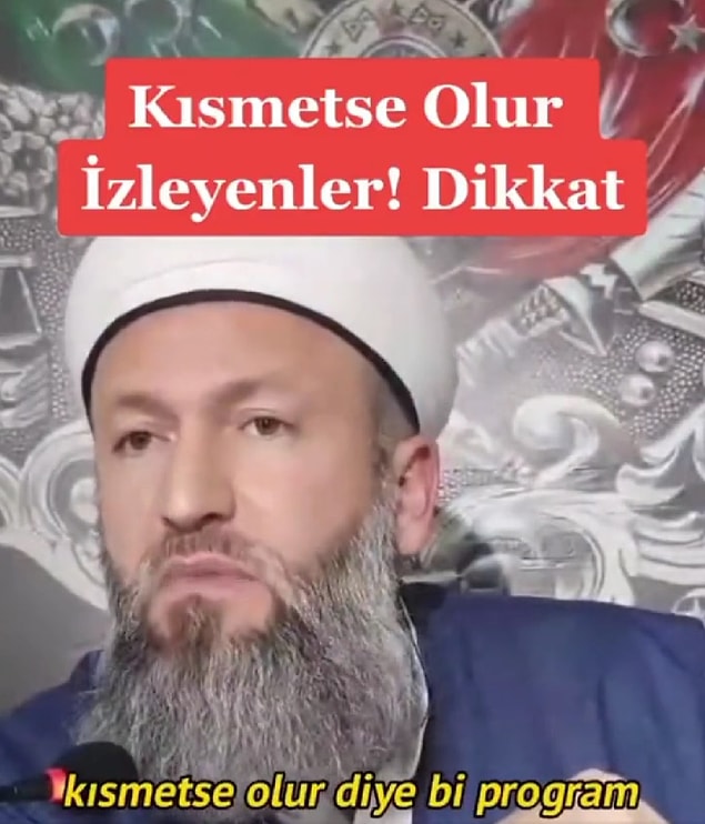 Hutbe okurken Kısmetse Olur programından bahseden bir hoca, haliyle sosyal medyada gündem oldu!