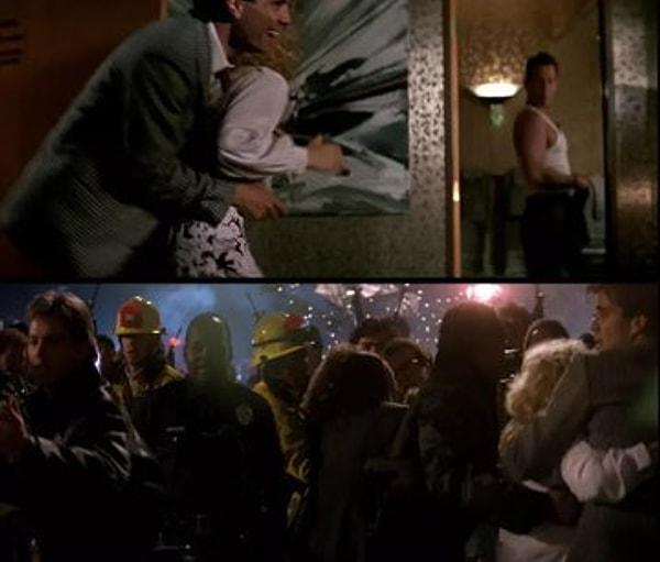 5. Die Hard (1988) filminin başında gösterilen çift son sahnede de hala beraberler!
