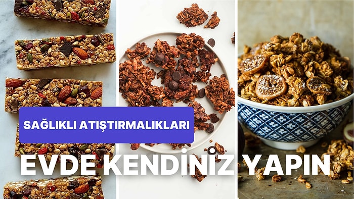 Diyet Yapanlara Özel Ara Öğün Yerine Tüketebileceğiniz Enerji Deposu Granola Bar Tarifleri