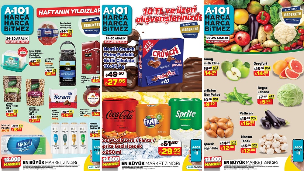 24 - 30 Aralık 2022 A101 Haftanın Yıldızları Kataloğu