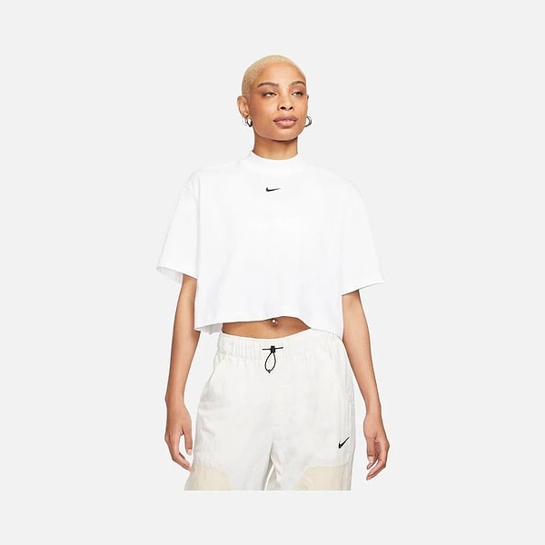 7. Nike Sportswear Essential Boxy Mock-Neck Short-Sleeve Tişört