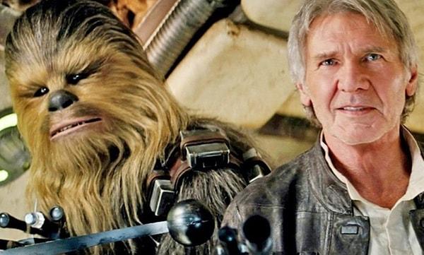 9. Star Wars Bölüm VII filminde Chewbacca'nın makyaj seansını daha önce hiç görmüş müydünüz?