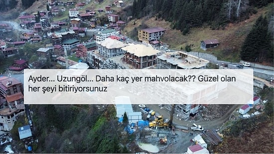 Betona Boğulan Ayder Yaylası Sosyal Medyanın Gündeminde