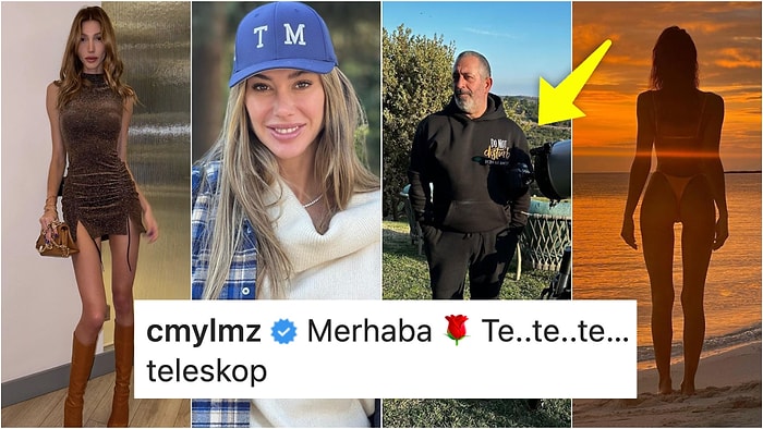 Cem Yılmaz'ın Devasa Teleskobundan Serenay Sarıkaya'nın Büyüleyen Güzelliğine Ünlülerin Instagram Paylaşımları