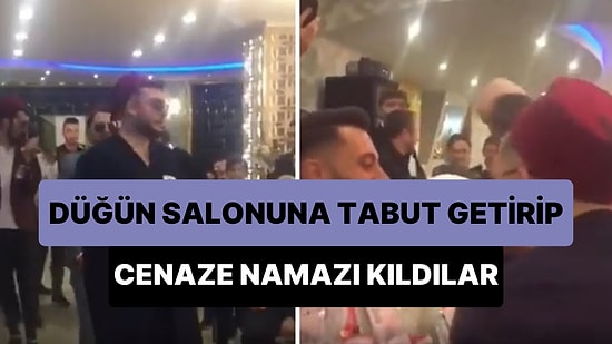 Damadın Fotoğrafının Olduğu Tabut ile Düğüne Gelen Damadın Arkadaşları, Cenaze Namazı Kılıp Helallik İstedi