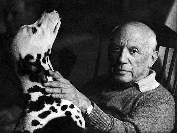 20. Picasso tam bir hayvanseverdi. Birer tane eşek, keçi, baykuş, kaplumbağa ile beraber birçok kedi ve köpeği vardı.