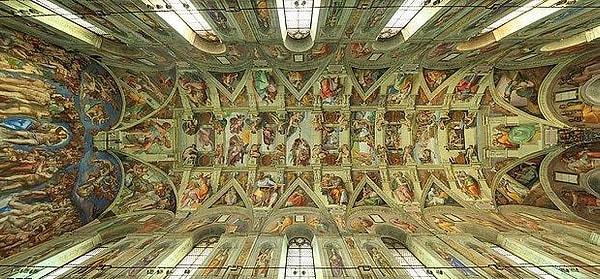 24. Michelangelo, 'Adem'in Yaratılışı' adlı ünlü duvarı da içeren Sistine Şapeli'nin Fresco Tavanı'nı tamamen ayakta çizdi.