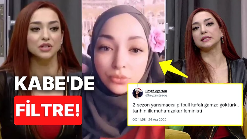 Eski Kısmetse Olur Yarışmacısı Delikanlı Gamze Göktürk Kabe'de Filtreli Paylaşım Yapınca Ortalık Karıştı