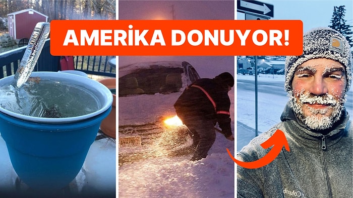 Amerika Kara Kışa Teslim! Ülkenin Dört Bir Yanından Soğuk Havanın Ciddiyetini Gözler Önüne Seren Görüntüler