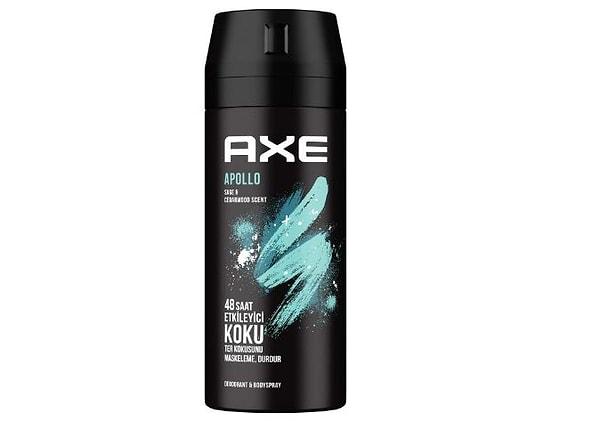 2. Axe Erkek Sprey Deodorant Apollo 48 Saat Etkileyici Koku Vücut Spreyi 150 ml