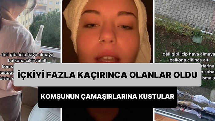 İçkiyi Fazla Kaçırınca Komşunun Çamaşırlarına Kusan Gençler, Su Dökerek Çamaşırları Temizlemeye Çalıştı