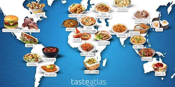 Kendisini geleneksel yemekler ve otantik restoranlardan oluşan bir dünya atlası olarak tanımlayan TasteAtlas, yemekseverler için adeta bir interaktif küresel yemek ağı.