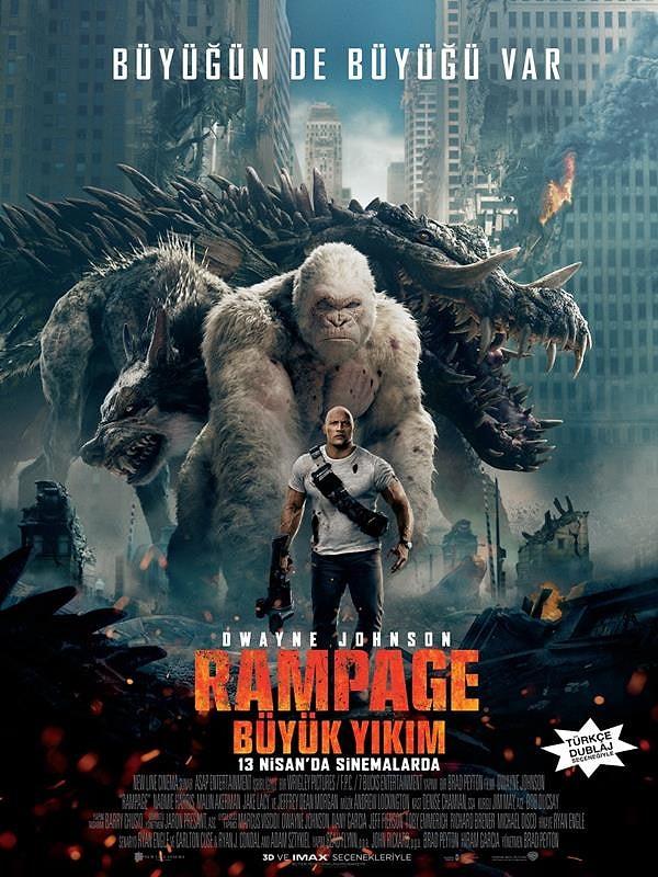 16. Rampage / Rampage: Büyük Yıkım (2018) - IMDb: 6.1