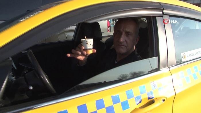 Taksi Kullanırken Çay İçtiği İçin Ceza Yiyen Sürücü: "İçerek Gidiyorum Ne Sakıncası Var Bunun"