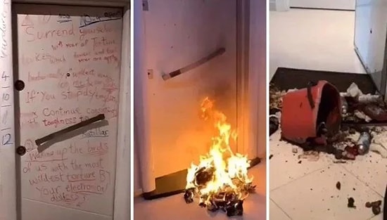 Komşusunun Kapısına 'Dışkılı Mesaj' Bırakıp Tehdit Eden İranlı Kadın Sınır Dışı Edildi