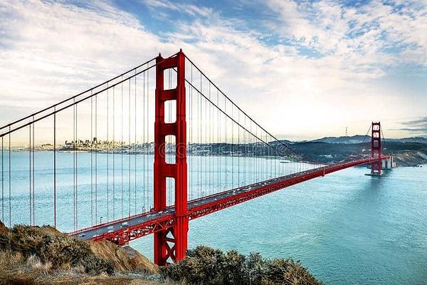 7. İntihar etmek isteyenlerin ilk tercihi Golden State Köprüsü