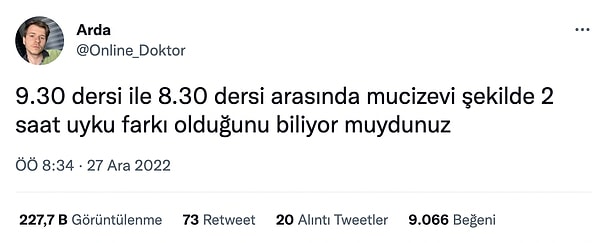 9. 8:30 derslerine niye bu kadar taktılar kafayı?