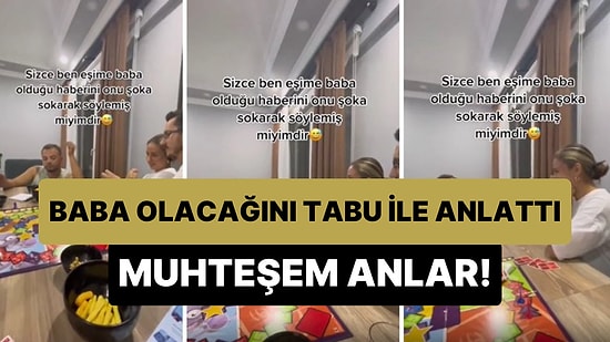 Tabu Oyunu Oynarken 'Baba' Kelimesini Anlatarak Eşinin Baba Olacağını Anlatan Kadın