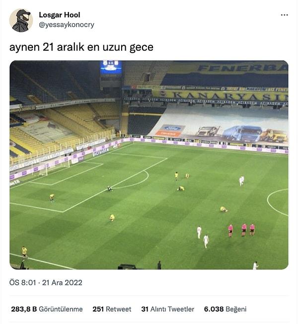 6. Fenerbahçeliler için can yakıcı bir an...