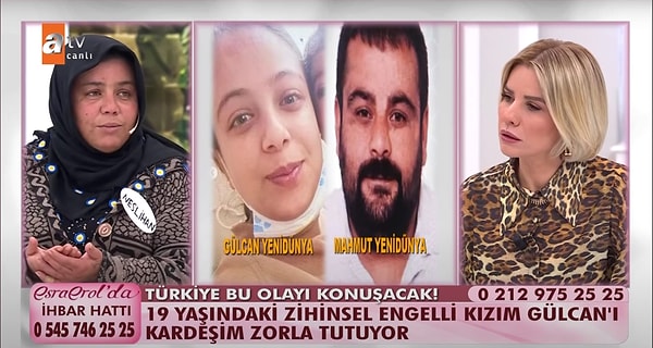 Akraba evliliği yapan Kamil ve Neslihan Yenidünya çiftinin kızları Gülcan %25 zihinsel engelli olurken, ismini vermedikleri oğulları ise %75 zihinsel engelli.