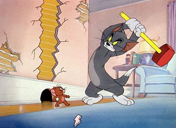 Ev kedisi olan Tom ile evde bulduğu küçük bir alanda yaşayan ve evdeki yiyecekleri yiyen Jerry isimli bir farenin atışmalarını konu edinen bir çizgi filmdir.