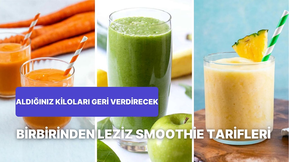 Cayır Cayır Yağ Yaktıran Zayıflamanıza Yardımcı Olacak Pratik Smoothie Tarifleri