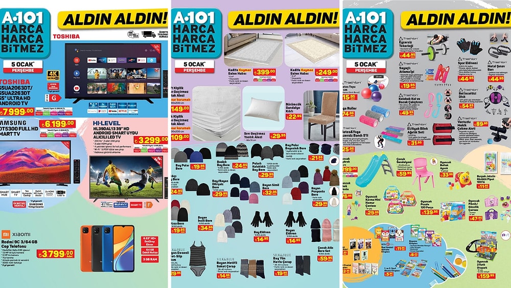 5 Ocak 2023 A101 Aldın Aldın Kataloğu