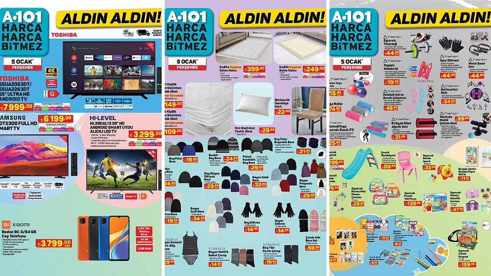 5 Ocak 2023 A101 Aldın Aldın Kataloğu