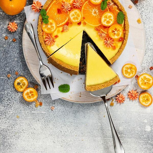 2. Portakallı cheesecake tarifi: