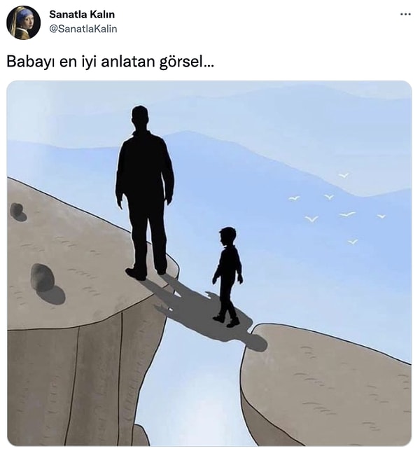 Geçtiğimiz günlerde babayı en iyi anlatan görsel olarak paylaşılan Tweet gündem oldu.