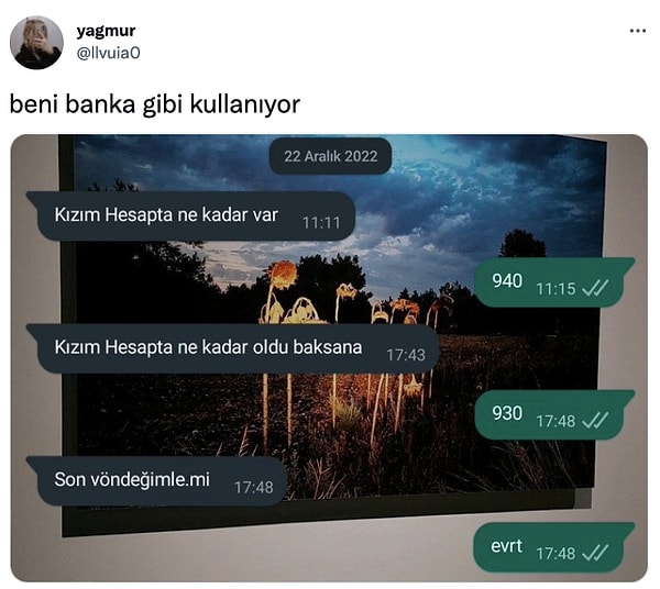 12. 10 lira nereye gitmiş?😂