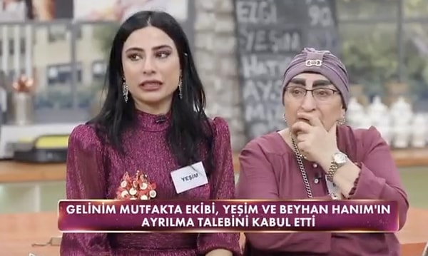 Gelinim mutfakta ekibi ve yönetmenleri bu ayrılığa izin verdi. Peki, Yeşim ve Beyhan Hanım yarışmadan neden ayrıldı?